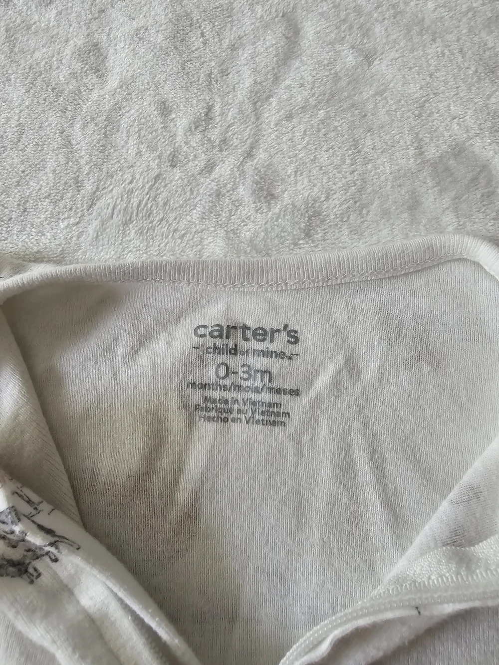 Carter’s Baby Footed Sleeper Pajama Bundle Safari Farm Animal Print 3M